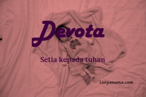 arti nama devota