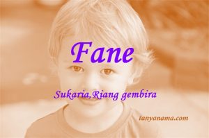 arti nama fane